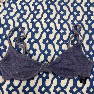 BEACH RIOT bikini top ONLY | sparkly underwire bikini top | size S |